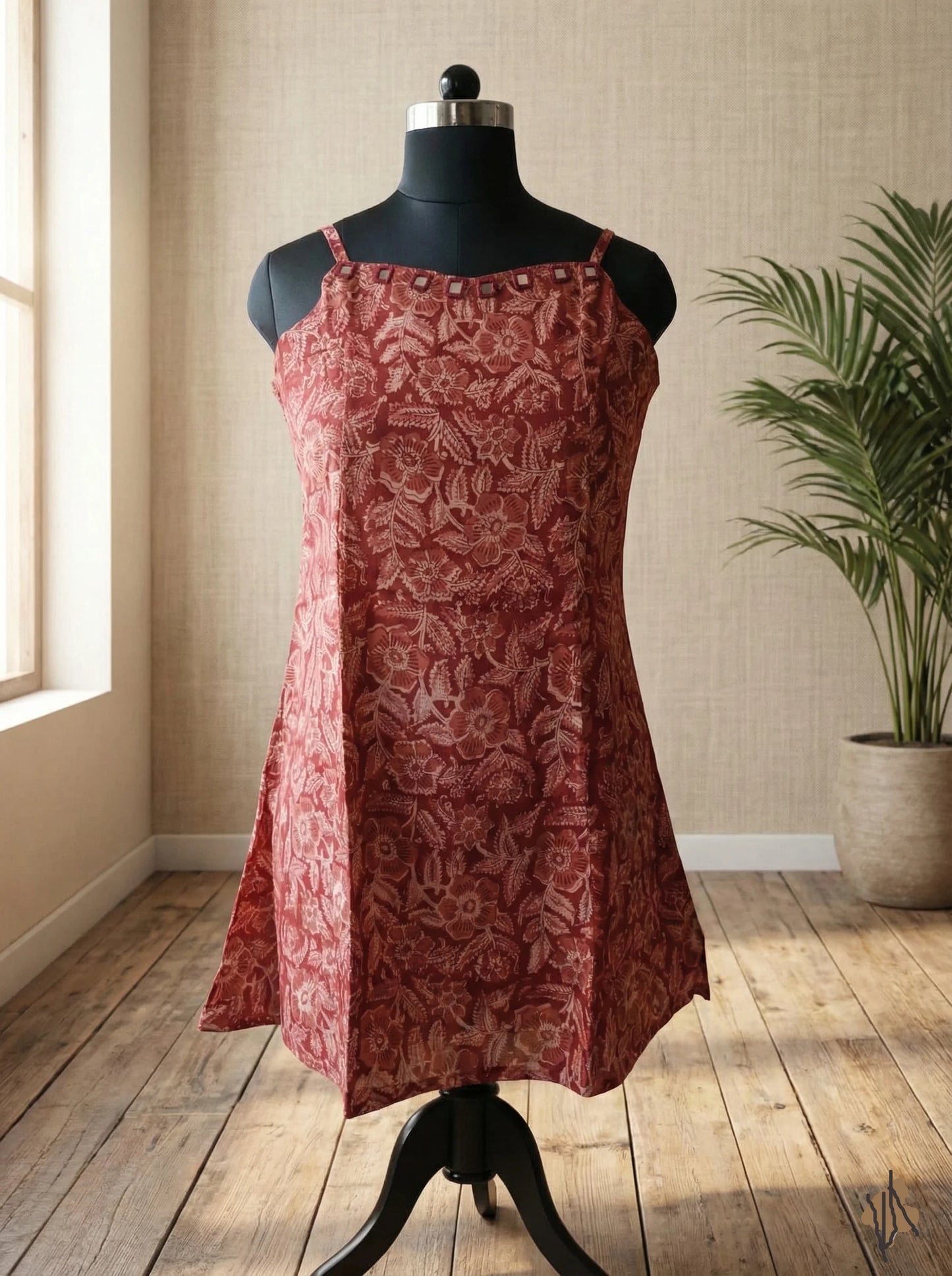 Trending Jaipuri Print Cotton Short Kurti