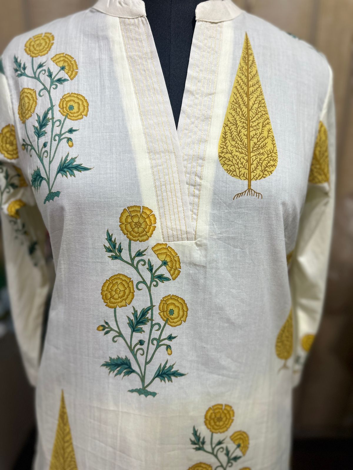 Elegant Summer Perfect Handblock Print Cotton Kurta Set