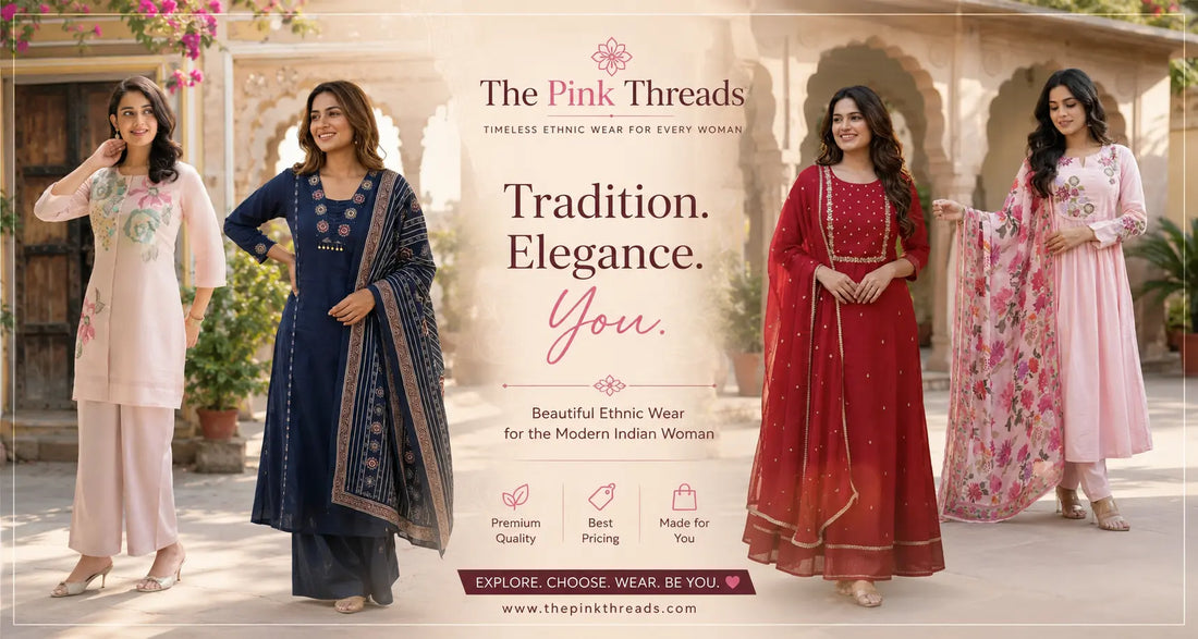The Pink Threads: Where Indian Tradition Meets Modern Women’s Fashion ✨