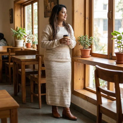 Effortless Chic: The Striped Knit Co-Ord Set