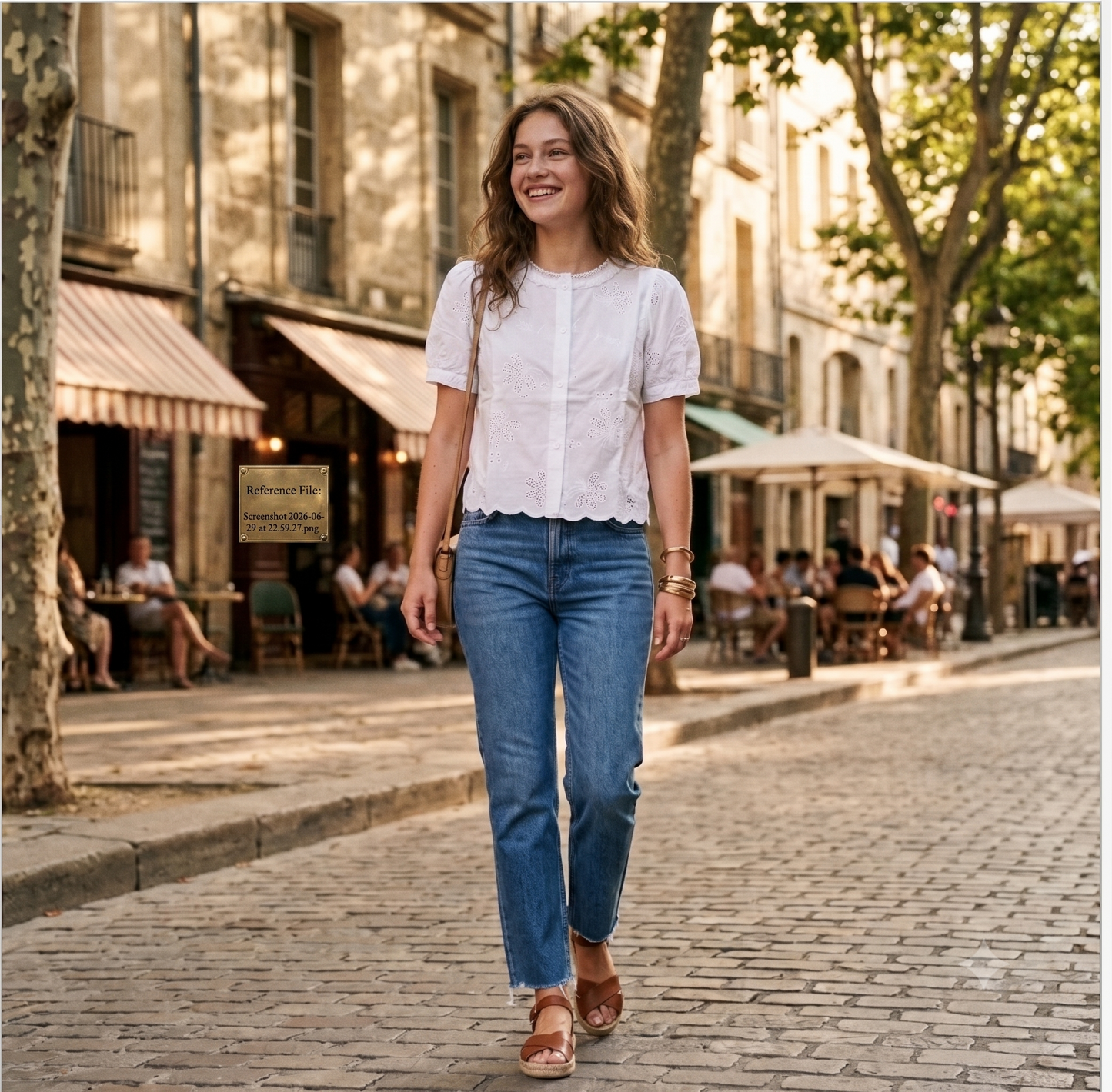 Embroidered Schiffli Top