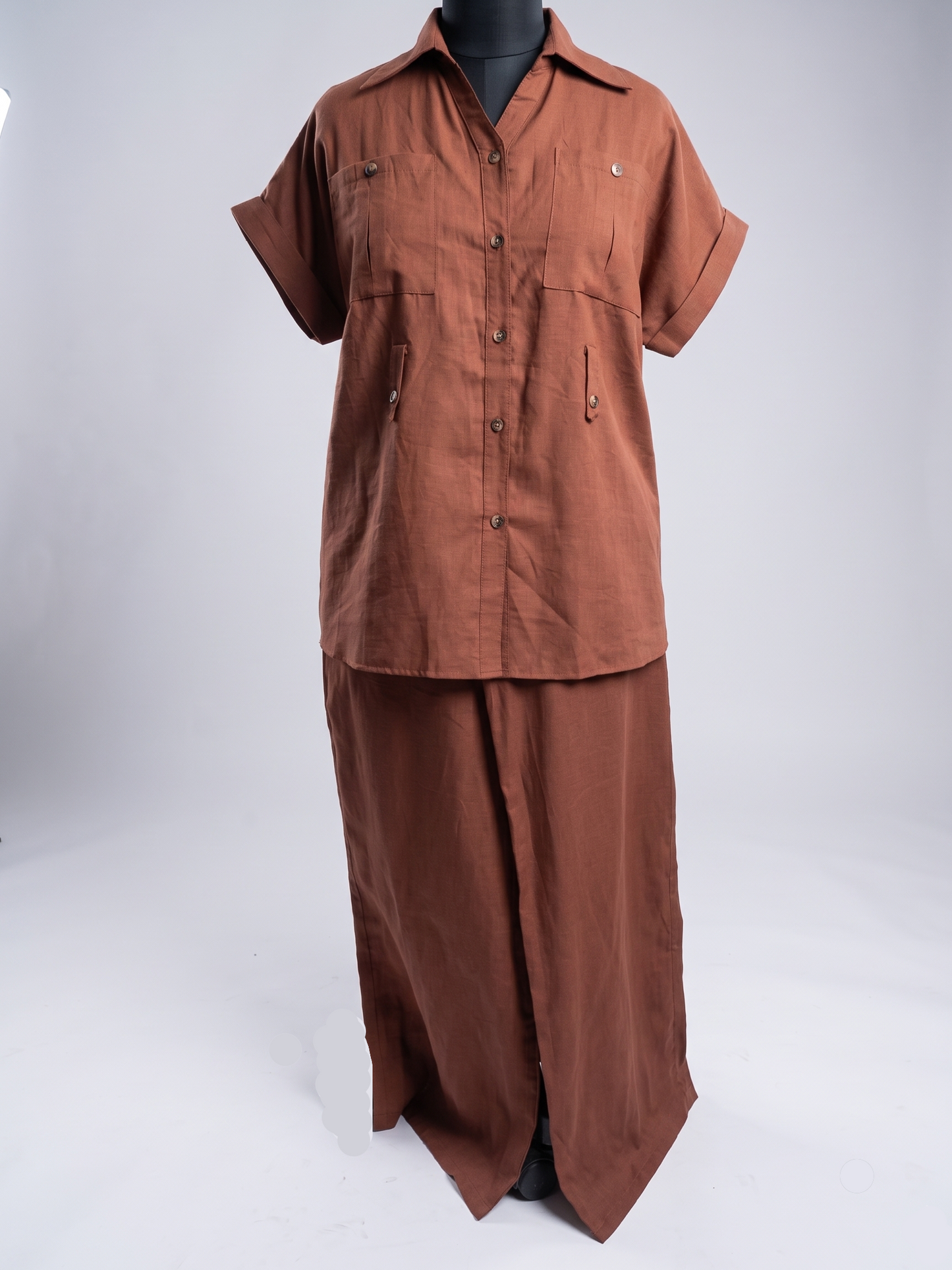 Trendy Rust-Brown Co-ord Set