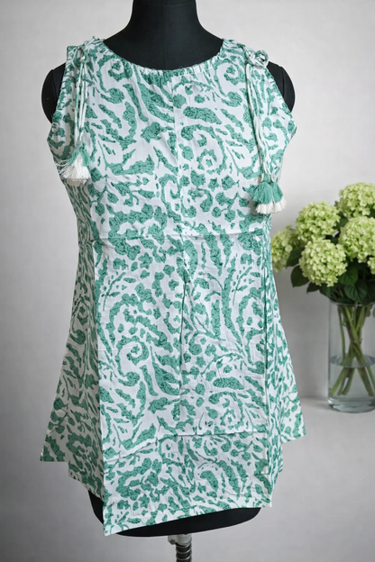 Pure Cotton Sleeveless Top