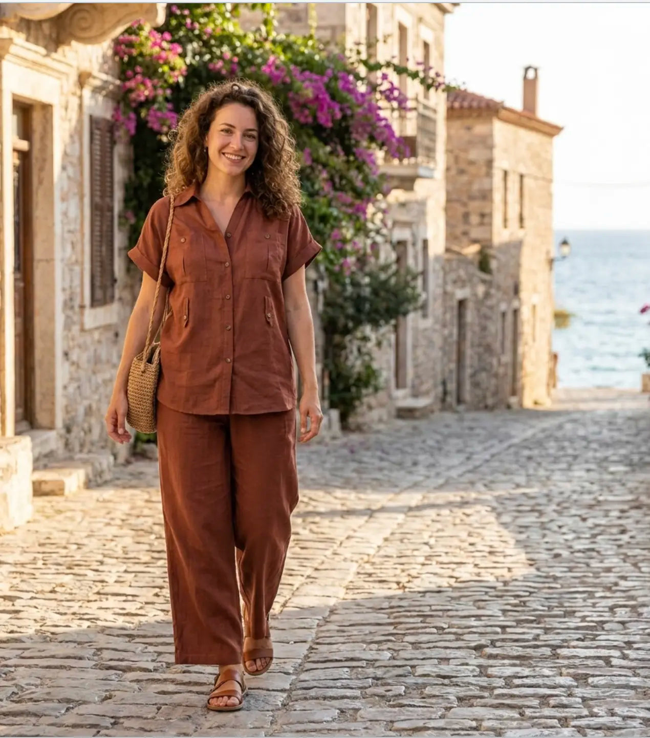 Trendy Rust-Brown Co-ord Set