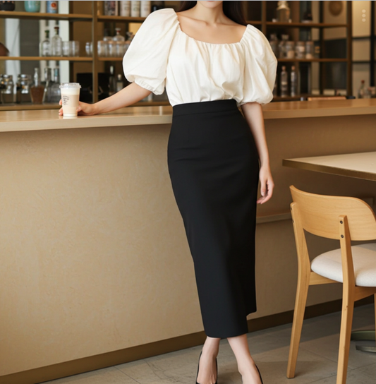 Stylish and trendy Puff Sleeves Top