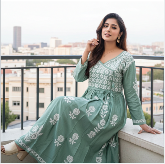 Pure Modal Angrakha Gown