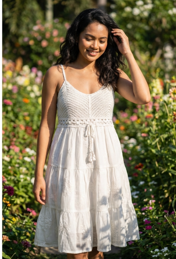 Knitted Spaghetti Strap Dress