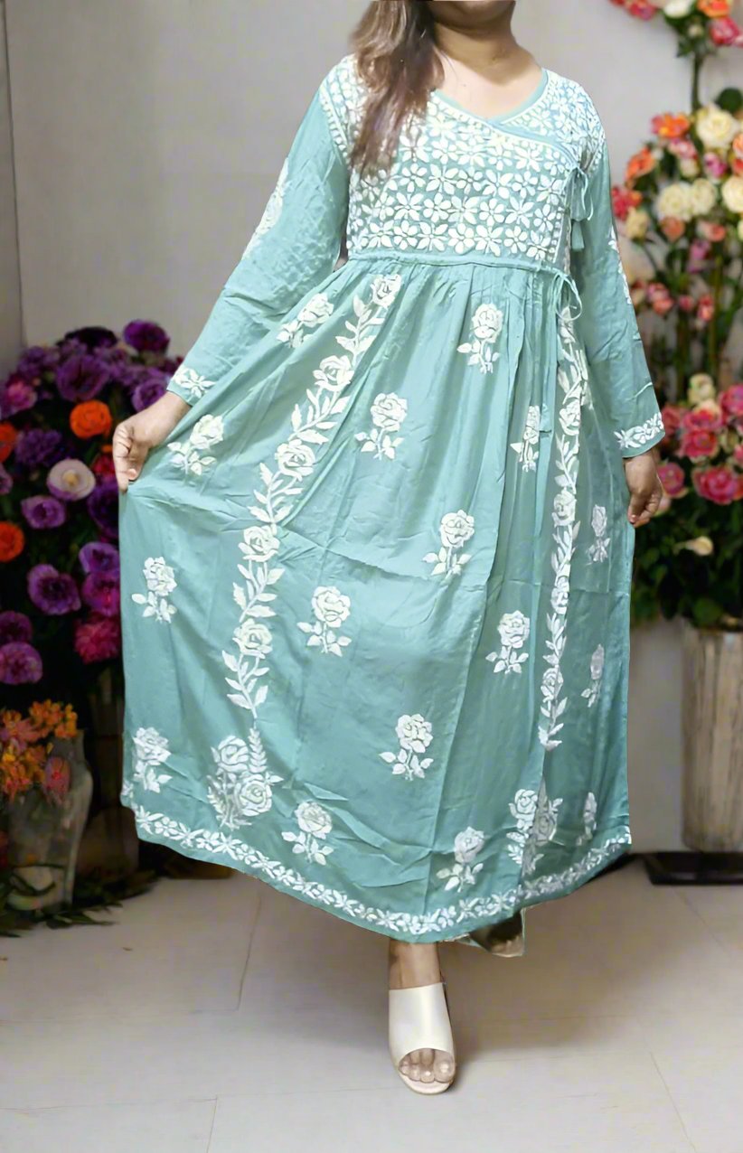 Pure Modal Angrakha Gown