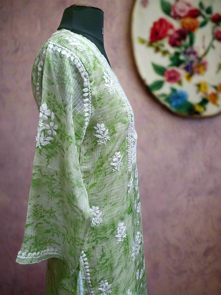 Kota Shiburi Chikankari Kurti