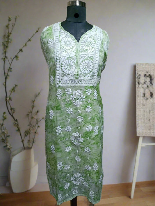 Kota Shiburi Chikankari Kurti