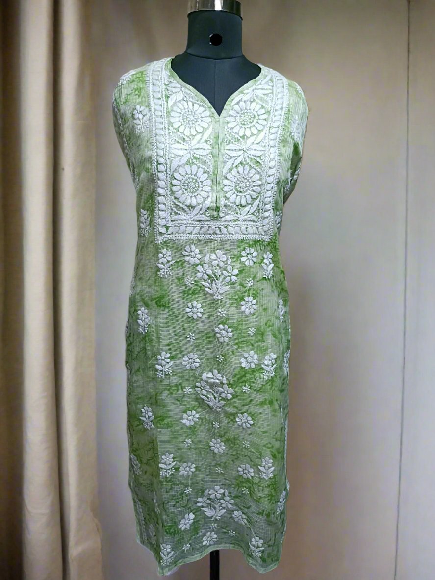 Kota Shiburi Chikankari Kurti