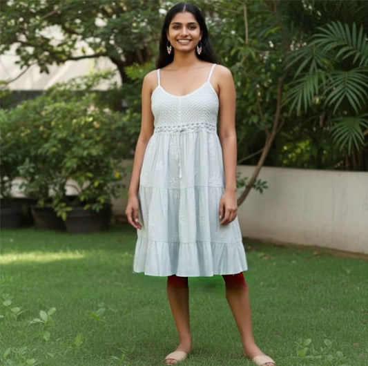Knitted Spaghetti Strap Dress