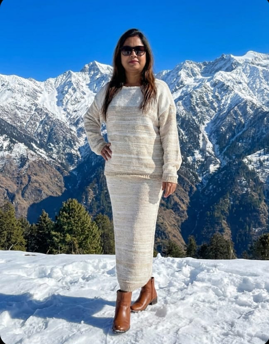 Effortless Chic: The Striped Knit Co-Ord Set