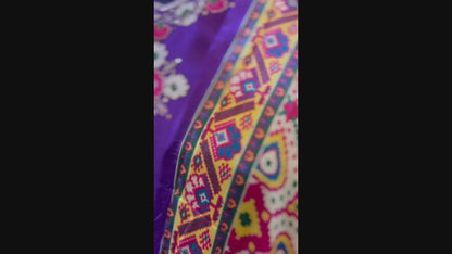 Stunning Purple Straight Suit along with Gajji Silk Dupatta