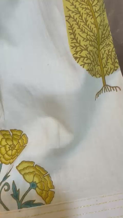 Elegant Summer Perfect Handblock Print Cotton Kurta Set