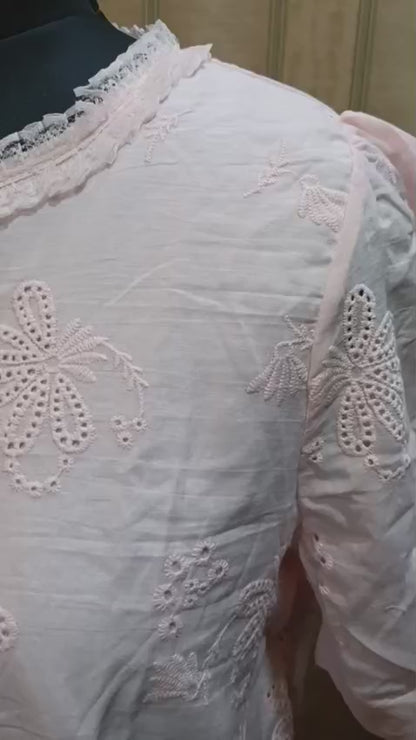 Embroidered Schiffli Top